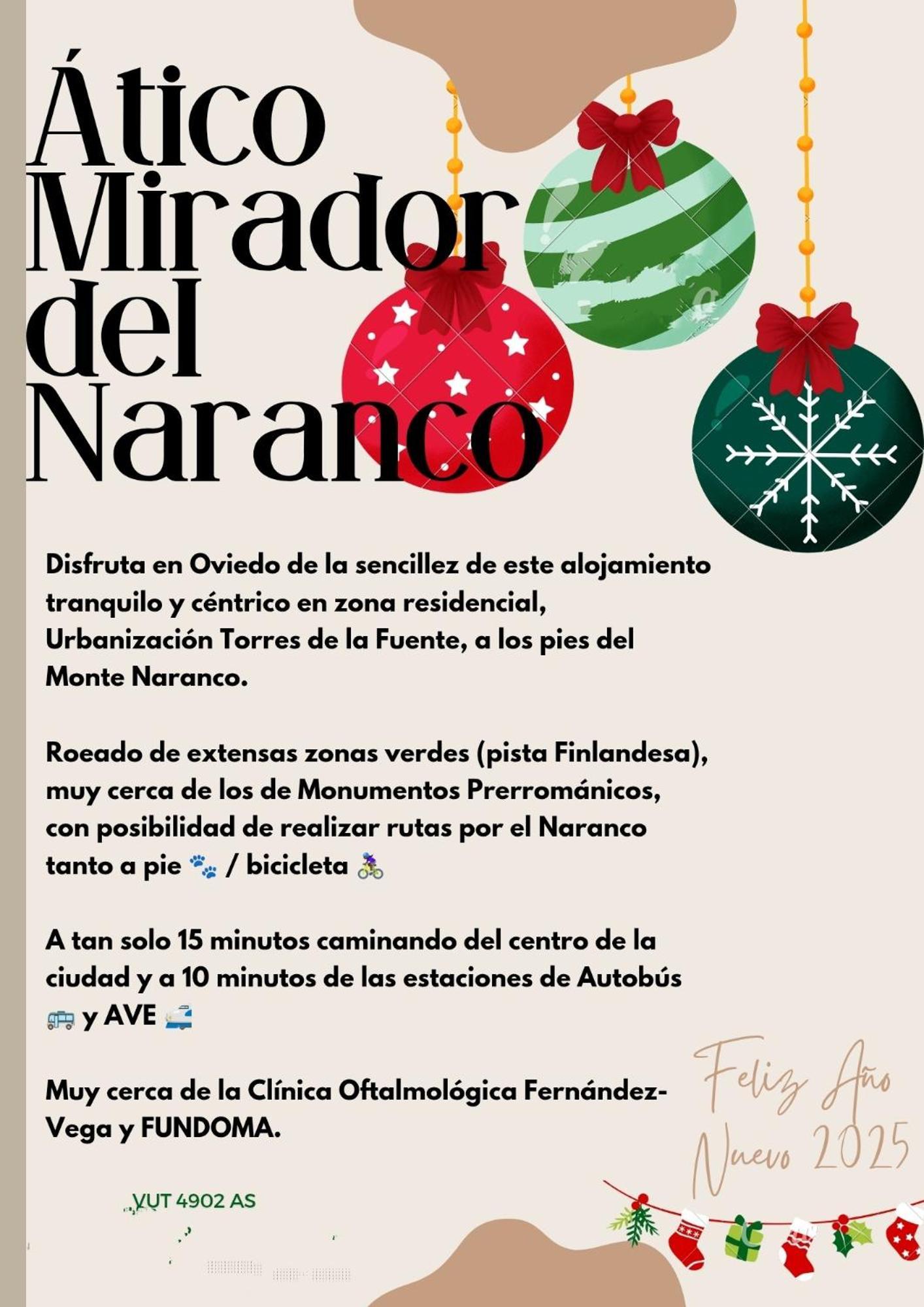 Atico Mirador Del Naranco, Parking Gratuito, Wifi, Zona Residencial Apartment Oviedo